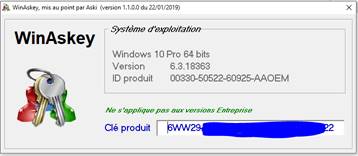 Retrouver la clé de licence Windows 10 ou Windows 11